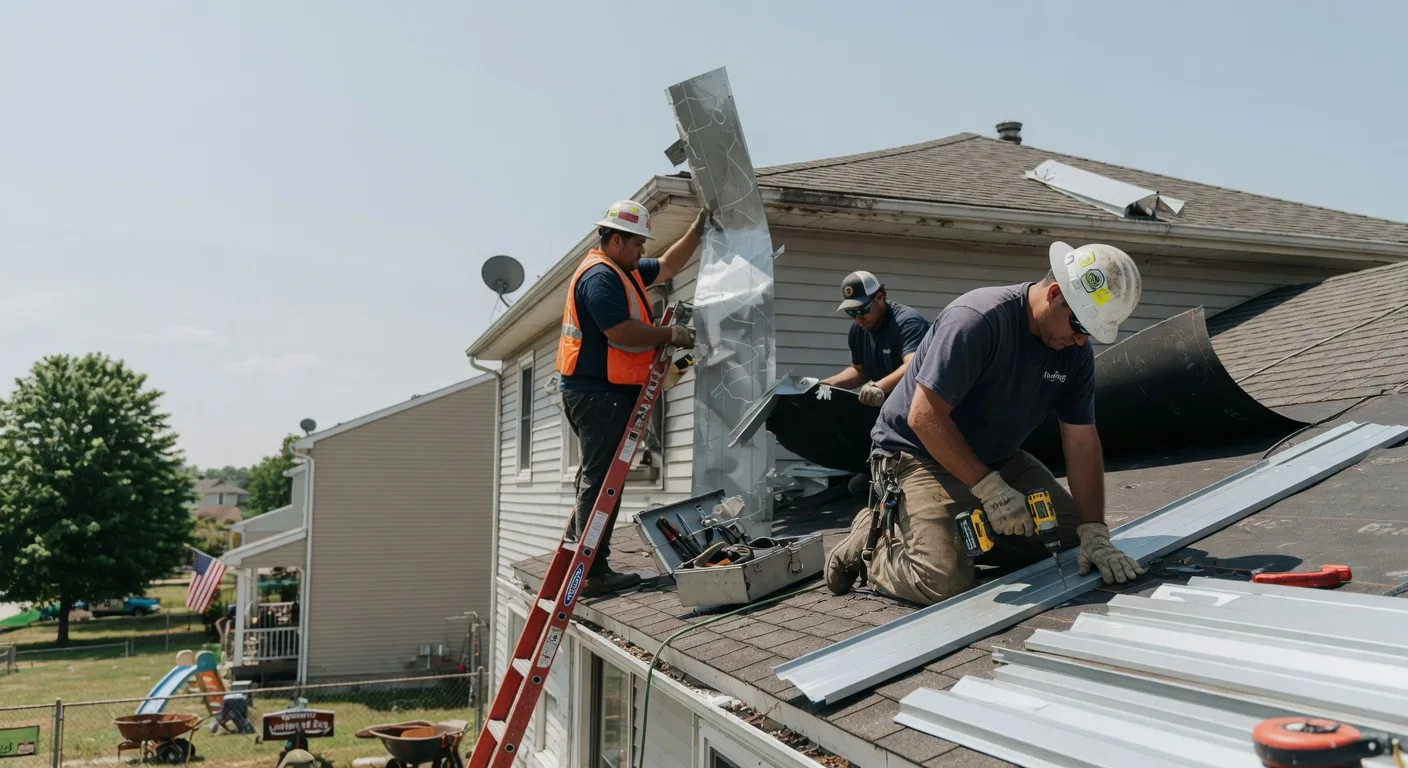 Storm Damage Metal Roof Repair in East Machias, ME